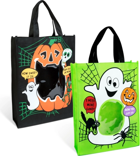 Halloweenska darčeková taška s okienkom - 1 kus