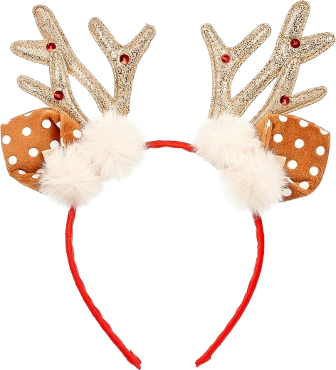 Souza! vianočná čelenka s jelienčími parôžkami a uškami