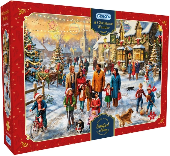 Gibsons puzzle Vianočná prechádzka 1000 dielikov