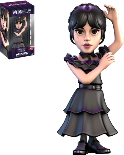 Zberateľská figúrka Minix Wednesday Addams v plesových šatách - 1 kus