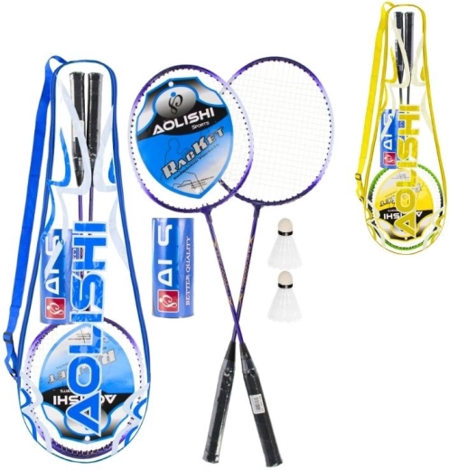 Bedmintonová sada v obale (2 rakety a 2 košíky) – 2 farebné varianty