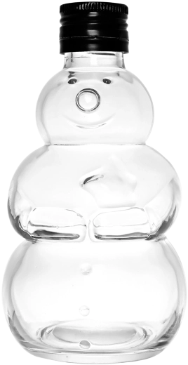 Fľaša „Snehuliak“ 300 ml s kovovým skrutkovacím viečkom 28 mm