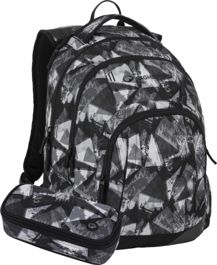 Bagmaster Lincoln študentský set čierno-biely