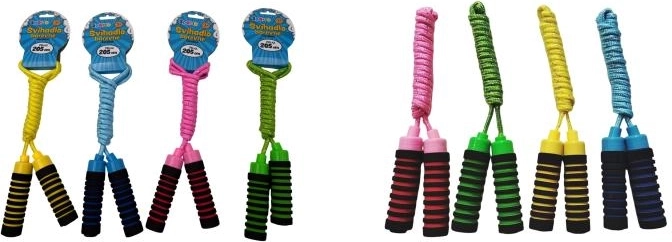 Sporto farebné švihadlo 2,05 m