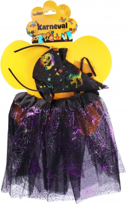 Karnevalový kostým čarodejnice a Pavúk