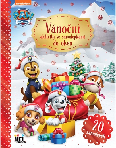 Vianočné aktivity so statickými nálepkami na okno Labková patrola