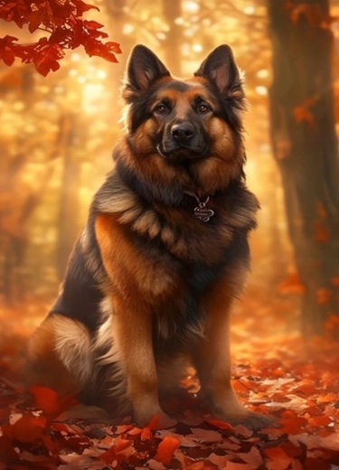 Norimpex maľovanie podľa čísel Ovčiar na jeseň 40 × 50 cm