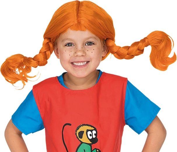Detská parochňa Pippi Dlhá Pančucha s ryšavými copmi