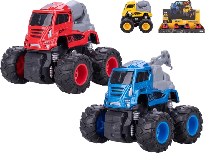 Kovové nákladné auto 9 cm na zotrvačník