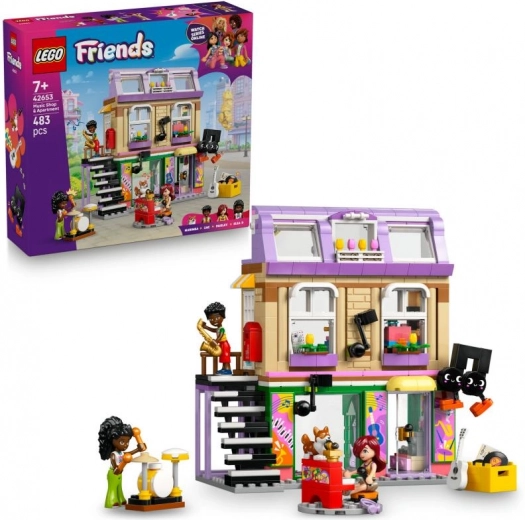 lego friends hudobný obchod a byt
