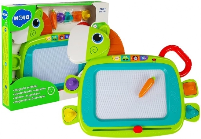 Magnetická kresliaca tabuľka koník so zvukmi a pečiatkami