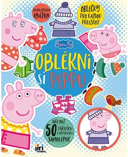 Obleč si Prasiatko Peppa – samolepková knižka