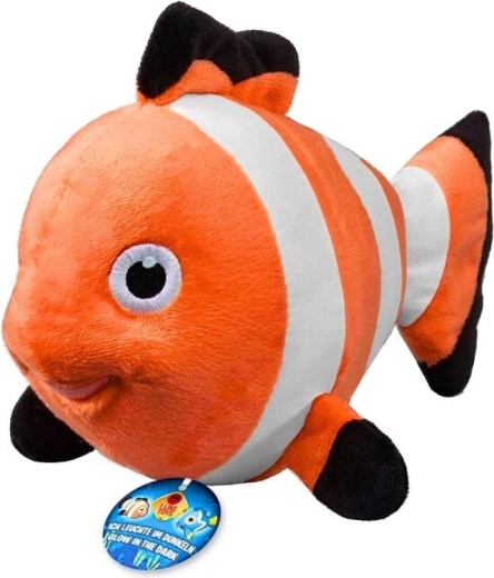 Plyšová rybka Nemo svietiaca v tme