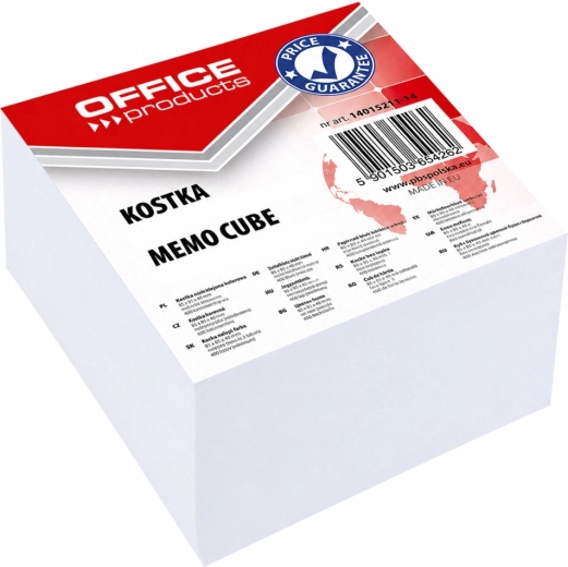 Office Products papierová kocka nelepiaca biela 85 × 85 × 40 mm - 1 kus