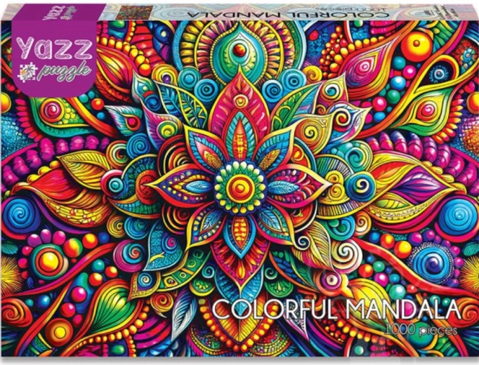 YAZZ puzzle farebná mandala 1000 dielikov