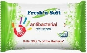 Fresh 'n soft antibakteriálne vlhčené obrúsky na ruky 60 ks