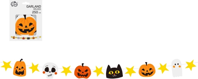 Papierová girlanda Halloween 250 cm
