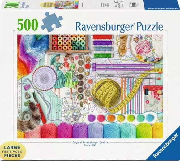 Ravensburger puzzle Šijací kútik XXL 500 dielikov