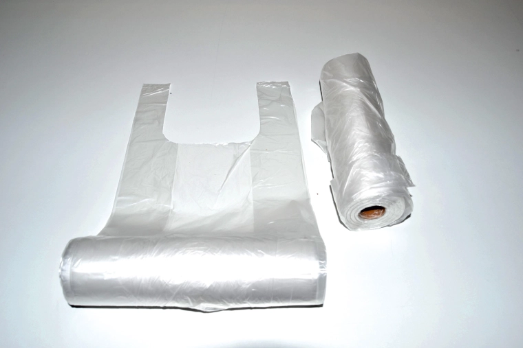 Mikroténové tašky transparentné 5 kg, rolka 200 ks