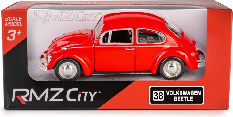 Kovový model RMZ City Volkswagen Beetle 1967 1:32 červený