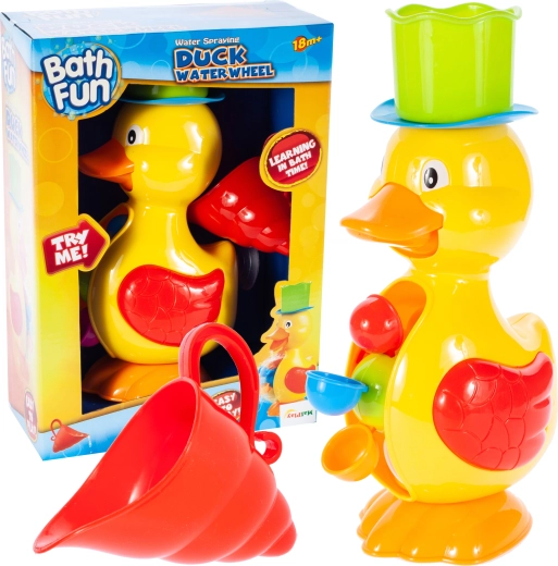 Káčička do kúpeľa s vodným mlynčekom