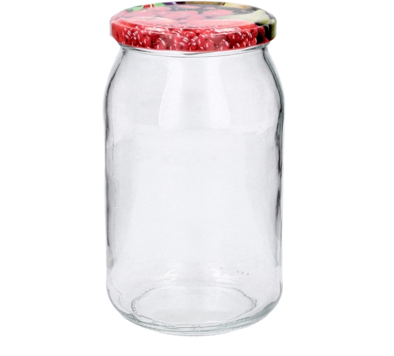 Sklenené zaváracie poháre 900 ml s viečkami 82 mm – sada 8 ks