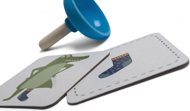 Krokodílie ponožky – postrehová hra pre deti (4+)