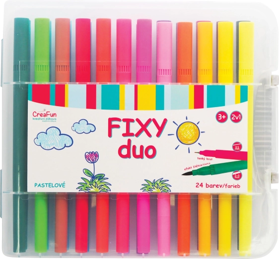 CreaFun fixky DUO – 24 farieb