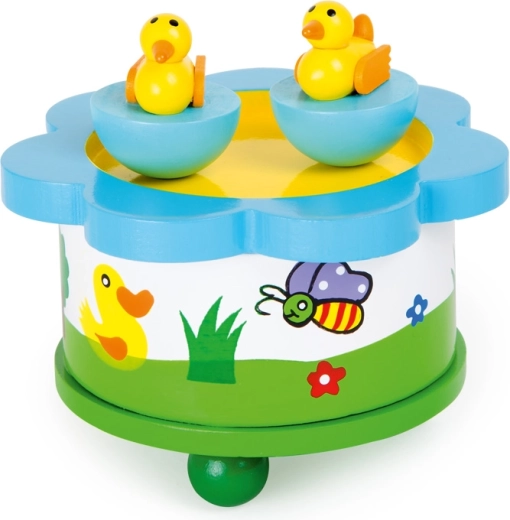 Small Foot Hudobná skrinka s kačičkami