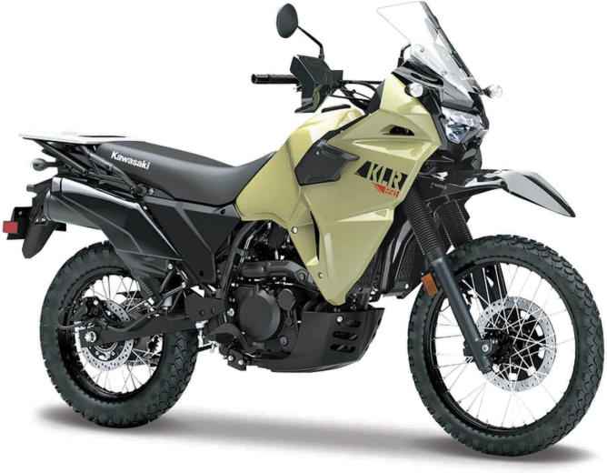 Maisto motocykel Kawasaki KLR 650 khaki čierny 1:18