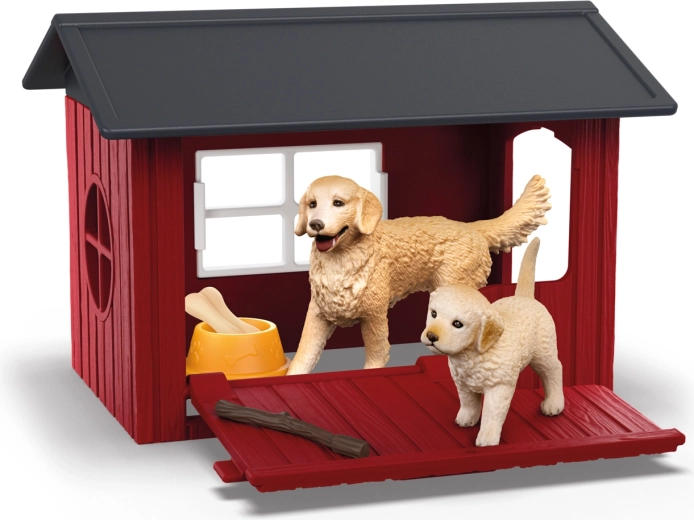 Psia búda so zlatým retrieverom Schleich Farm World