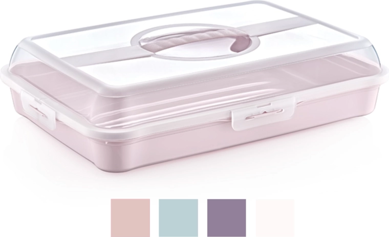 Obdĺžnikový box na torty 42,5 × 29,5 × 10 cm bez BPA