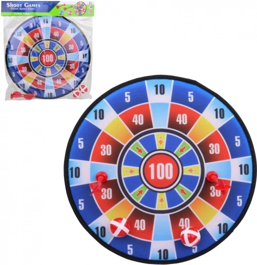 Mäkký terč so šípkami a loptičkami 36 cm