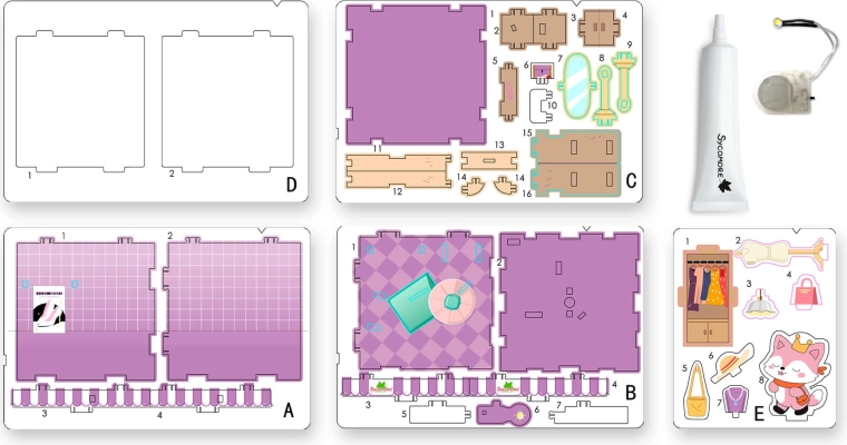 Chibi svet – mini box s líškou