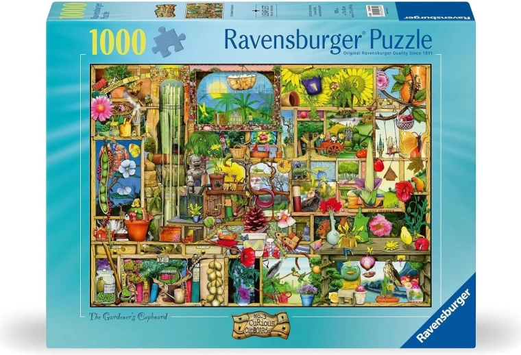 Puzzle Ravensburger Curious Cupboards 3: Záhradníkova skrinka (1000 dielikov)