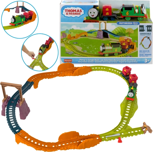 Fisher-Price Tomáš a priatelia Poštové doručenie s lokomotívou Percy a koľajnicami