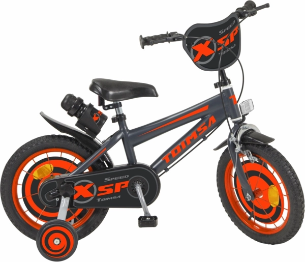 Detský bicykel Toimsa čierno/oranžový 14"