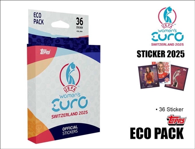 UEFA Women’s EURO 2025 nálepky eco pack - 1 kus