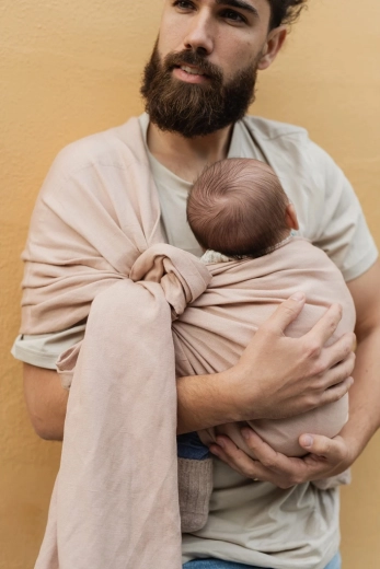 Boba ring wrap šatka na nosenie detí peony