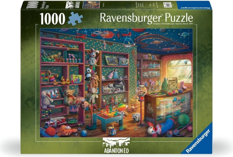 Ravensburger puzzle Abandoned: Opuštené hračkárstvo 1000 dielikov