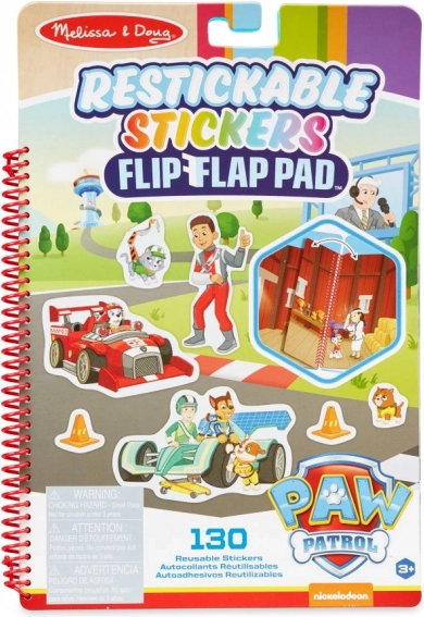 Paw Patrol prestikovateľné samolepky Flip‑Flap – klasické misie