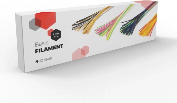 Filament PCL 60 m – sada rôznych farieb (4 tuby) pre 3D pero