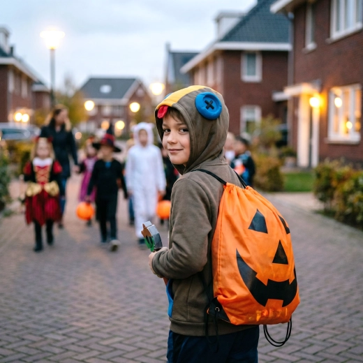 Halloweensky vak na chrbát s motívom tekvice