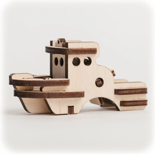 CuteWood drevené 3D puzzle loď