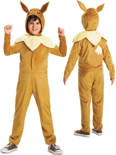 Detský kostým Pokémon Eevee kigurumi – Veľkosť 126–136 cm