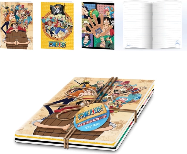 One Piece set zošitov A5 (3 ks)