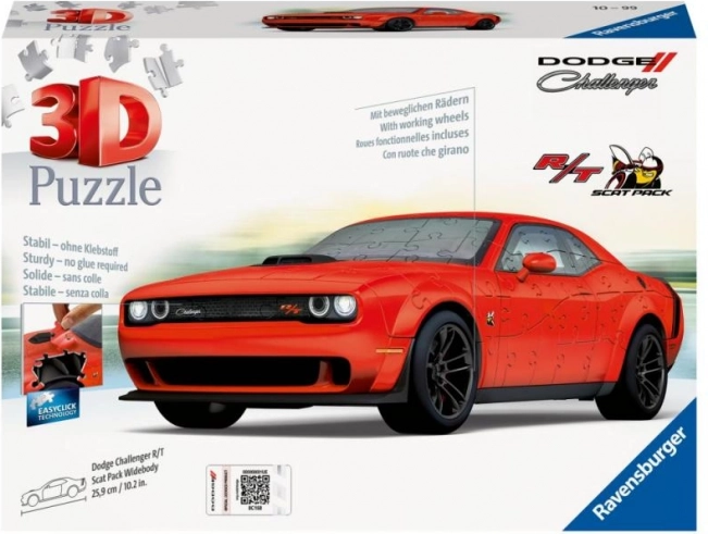 3D puzzle Dodge Challenger R/T Scat Pack Widebody 108 dielikov