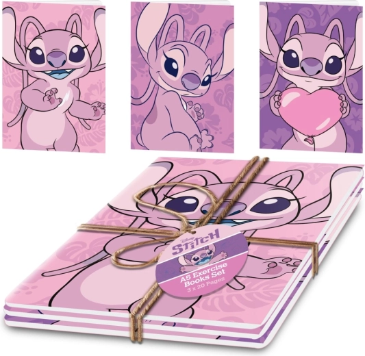 Lilo a Stitch sada zošitov A5 Angel (3 ks)