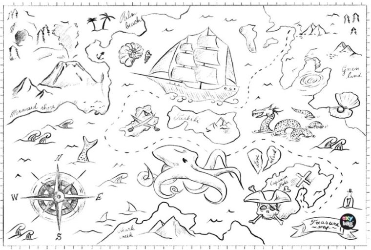 Podložka na stôl Pirate z polypropylénu