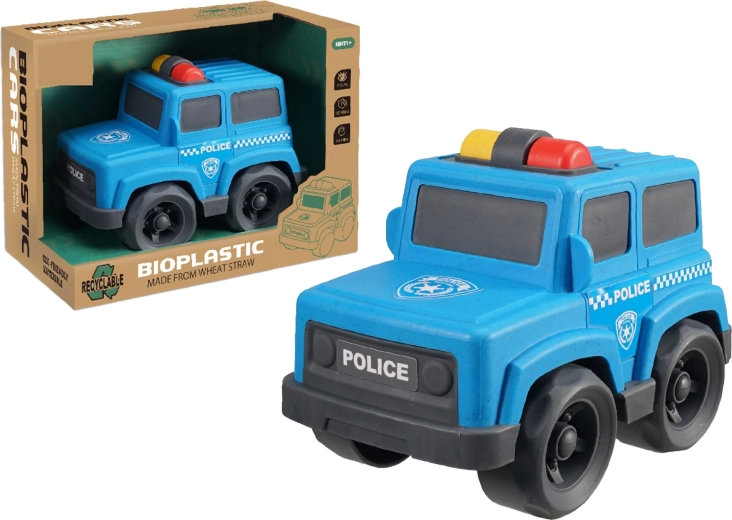 Bioplastové policajné auto 17 cm